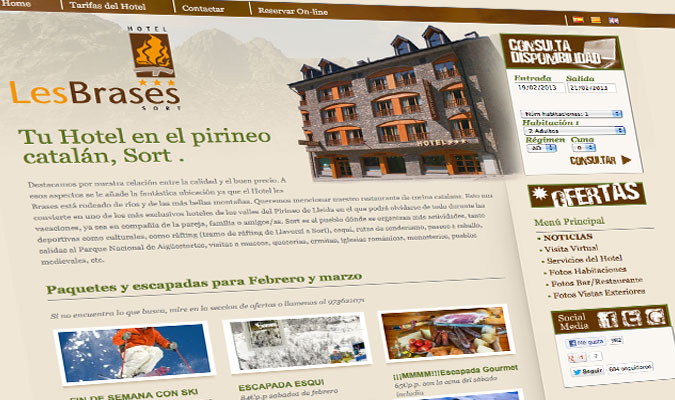 Hotel Les Brases Web